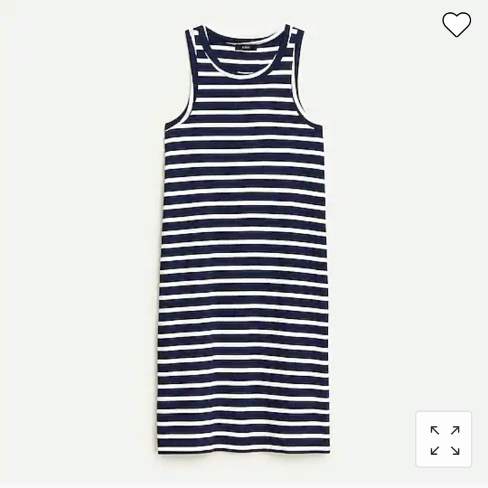 J Crew Nautical Striped Knit Cutaway Mini Dress NWT Large - Picture 2 of 8